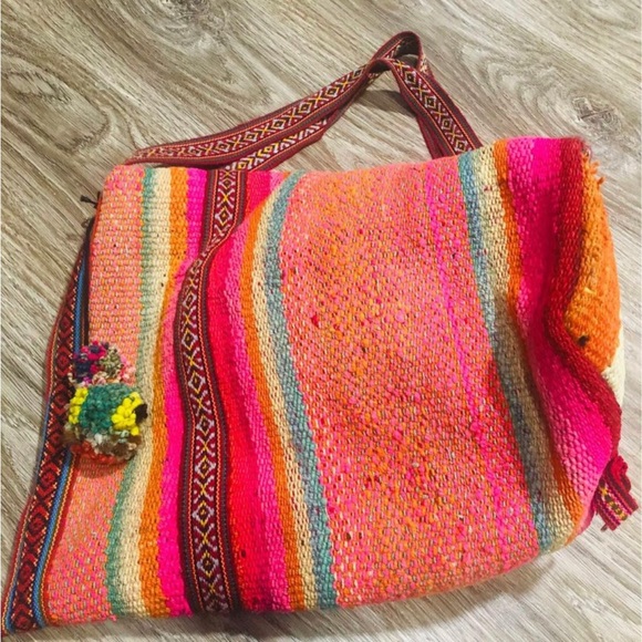 Andean Peruvian  backpack 🎒sheep wool - Picture 4 of 6